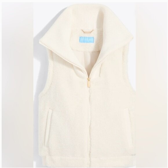 NWOT Draper James Teddy Faux Fur Vest - Picture 3 of 10